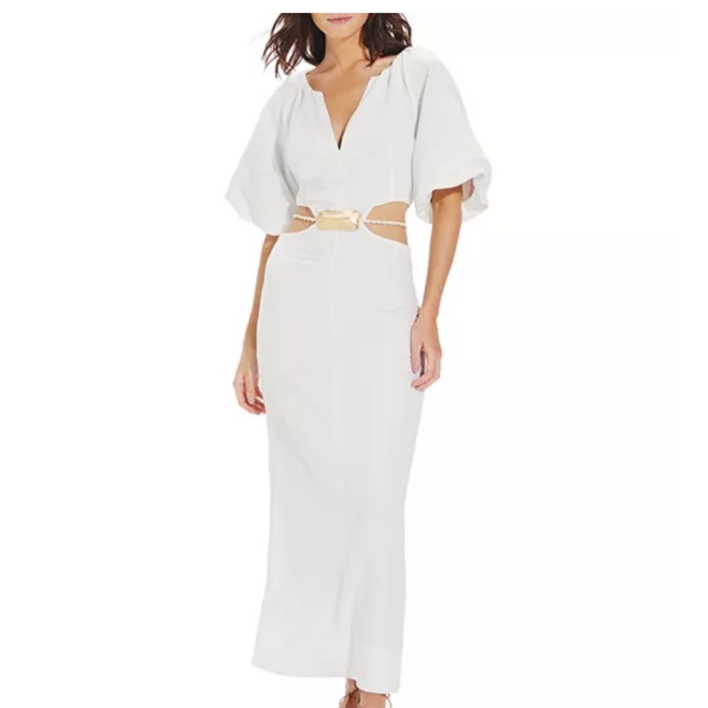 Elegant White Cutout ViX
Solid Tanya Cutout Dress size 2